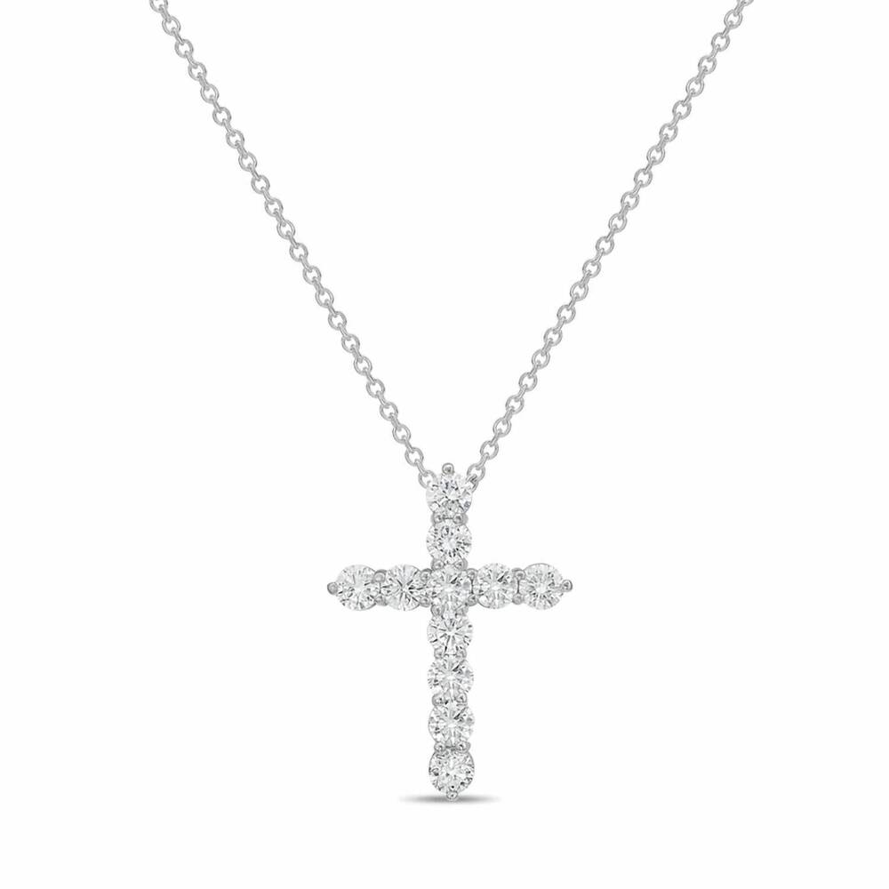 NEW DIANA M JEWELS women's round lab-grown diamond pendant necklace (1.50 ct) -